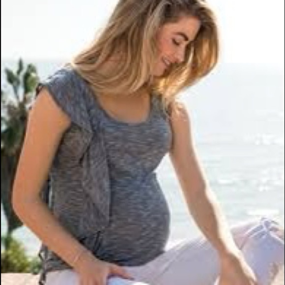 Jessica Simpson Maternity ruffle tank